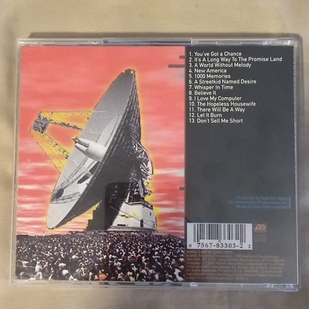 Bad Religion CD 2000 The New America VINTAGE PUNK ROCK - Picture 2 of 7